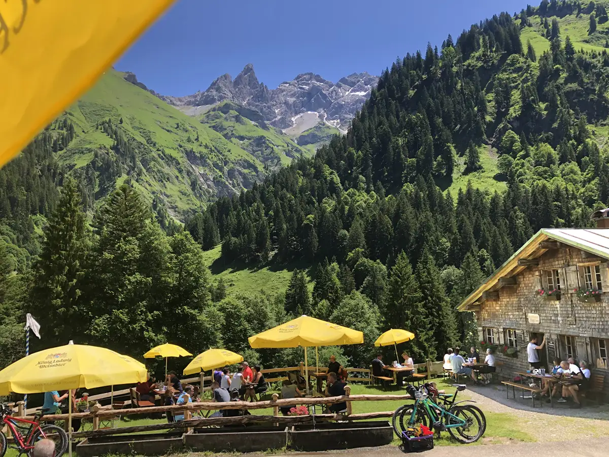 Bild der Alpe Buchrainer im Rappenalptal in Oberstdorf