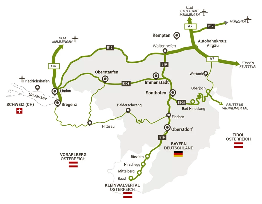Anreise Oberallgäu