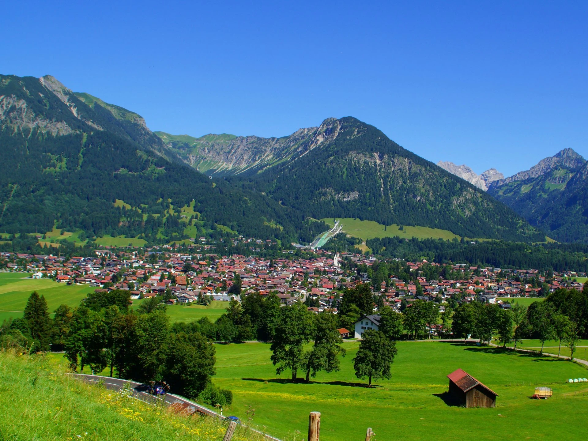 Panoramablick auf Oberstdorf
