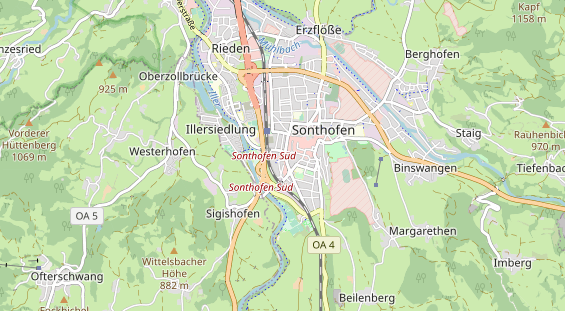 Marktplatz auf Karte