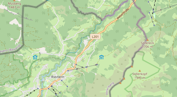 Unterkunft auf Karte