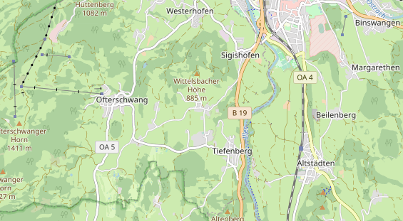 Restaurant auf Karte