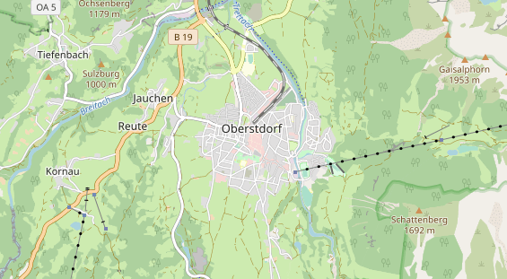 Restaurant auf Karte