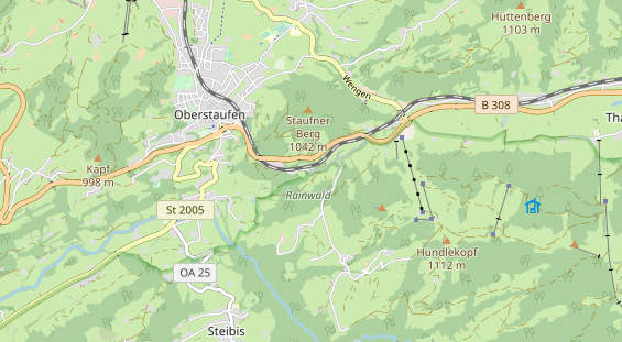 Restaurant auf Karte