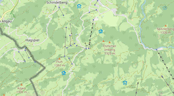 Restaurant auf Karte