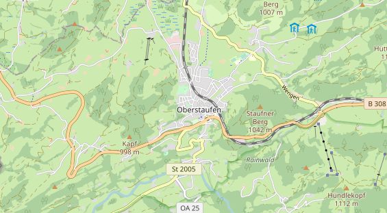 Restaurant auf Karte