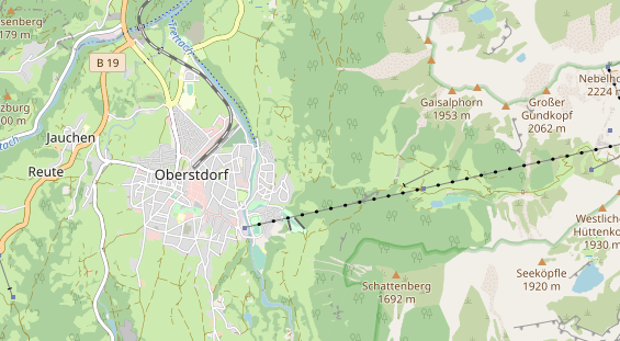 Restaurant auf Karte