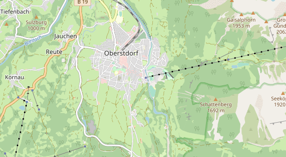 Restaurant auf Karte