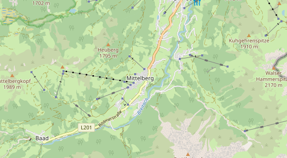 Restaurant auf Karte