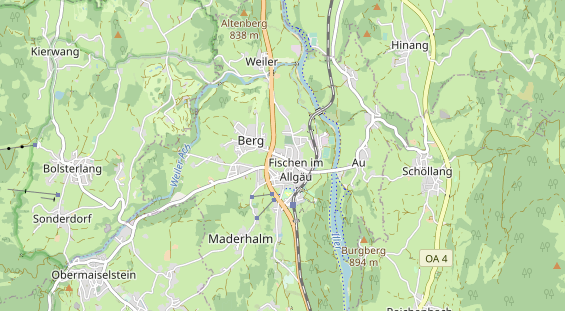 Restaurant auf Karte