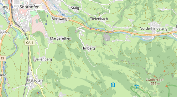 Unterkunft auf Karte