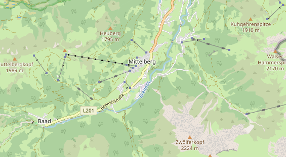 Unterkunft auf Karte