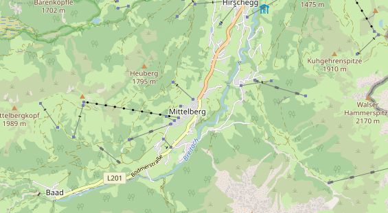 Unterkunft auf Karte