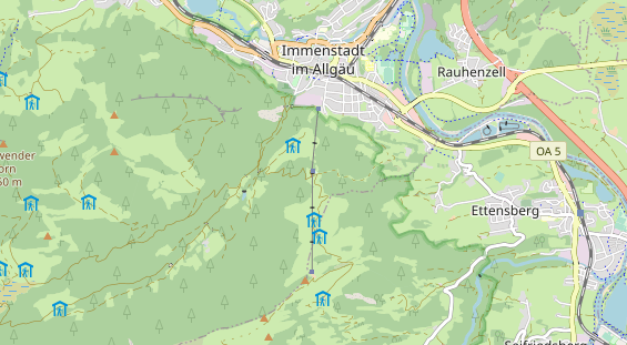 Restaurant auf Karte