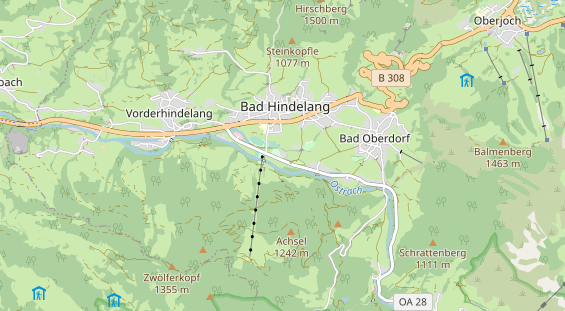 Unterkunft auf Karte