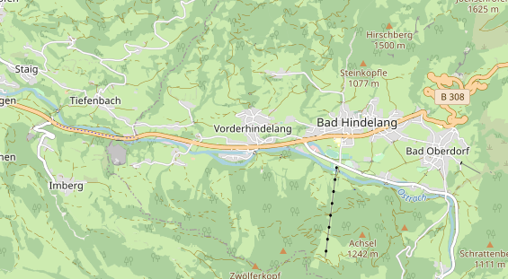Unterkunft auf Karte