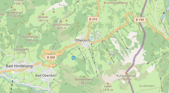 Unterkunft auf Karte