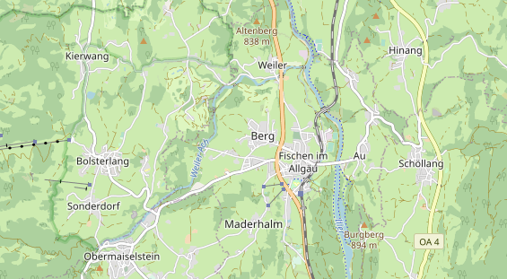 Unterkunft auf Karte