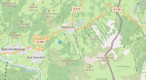 Unterkunft auf Karte