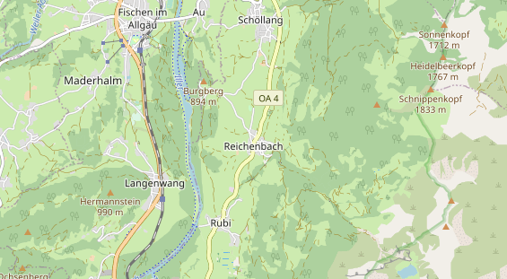 Unterkunft auf Karte