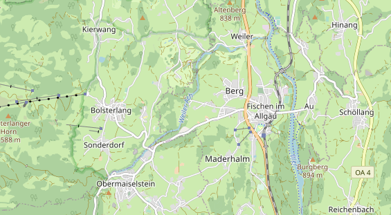 Unterkunft auf Karte