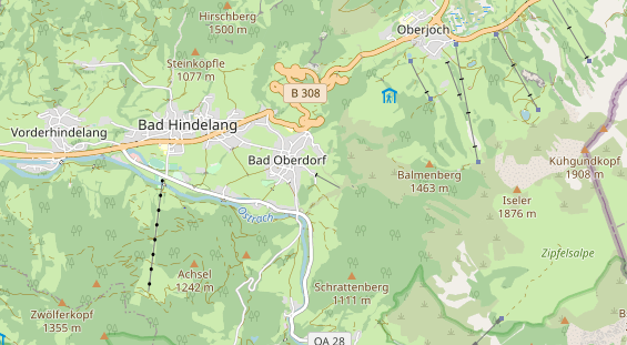 Unterkunft auf Karte