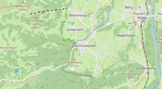 Unterkunft auf Karte