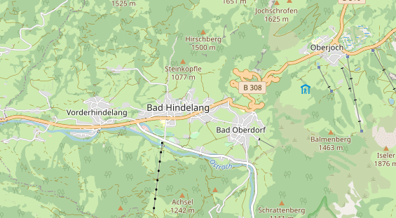 Unterkunft auf Karte