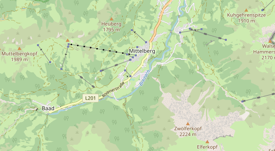 Unterkunft auf Karte