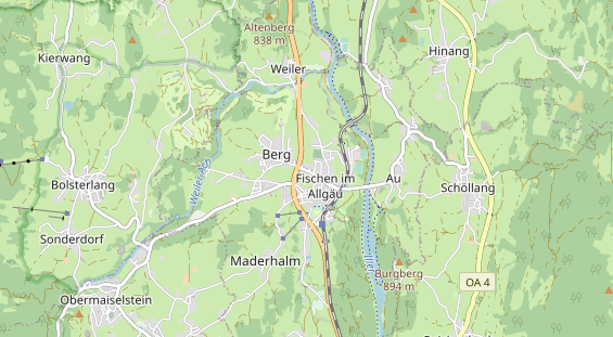 Unterkunft auf Karte