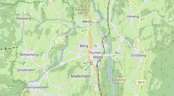 Unterkunft auf Karte