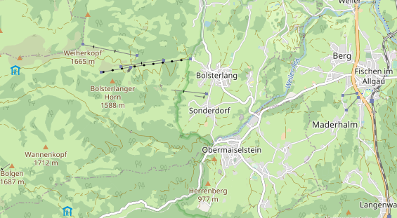Unterkunft auf Karte