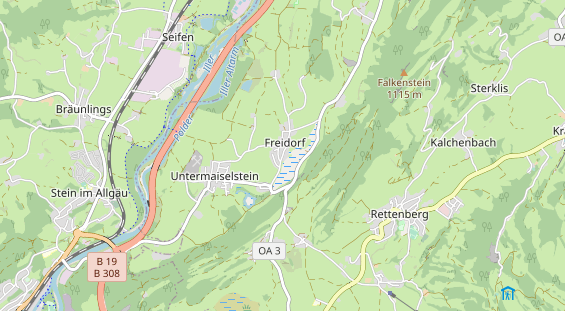 Unterkunft auf Karte