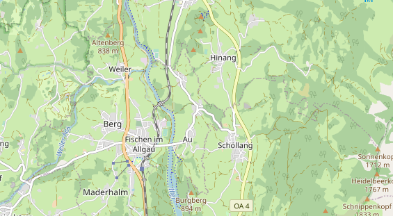 Unterkunft auf Karte