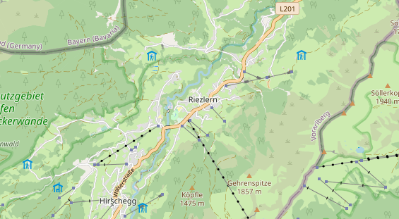 Unterkunft auf Karte