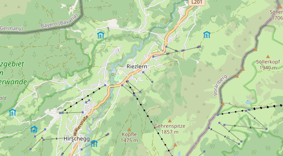 Unterkunft auf Karte