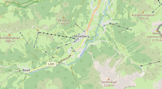 Unterkunft auf Karte