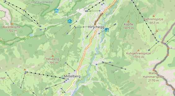 Unterkunft auf Karte