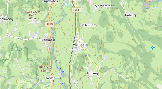 Unterkunft auf Karte