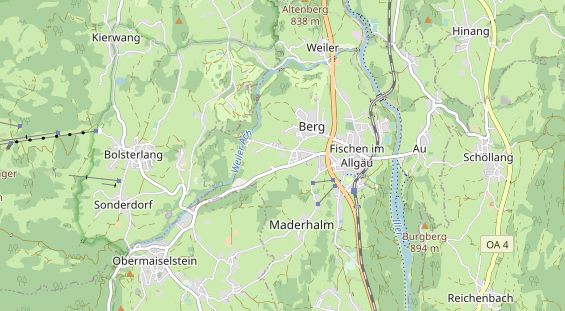 Unterkunft auf Karte