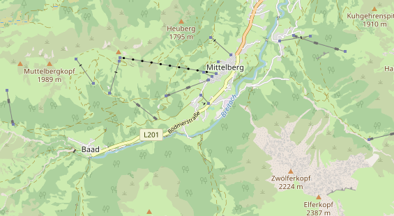 Unterkunft auf Karte