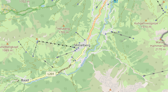 Unterkunft auf Karte