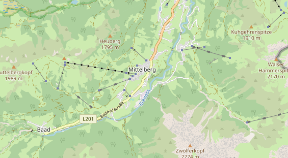 Unterkunft auf Karte