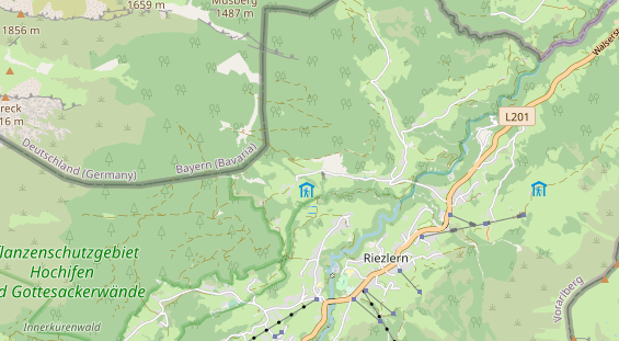 Unterkunft auf Karte