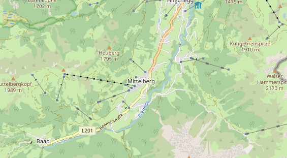 Unterkunft auf Karte