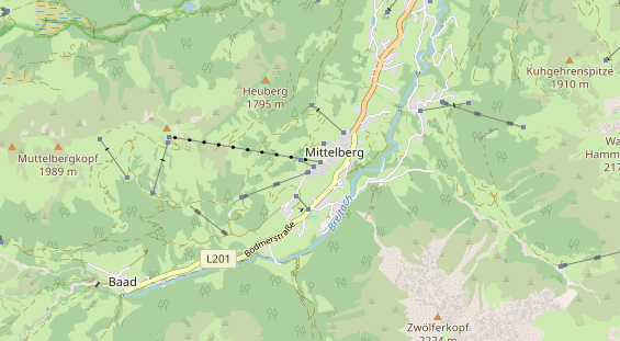 Unterkunft auf Karte