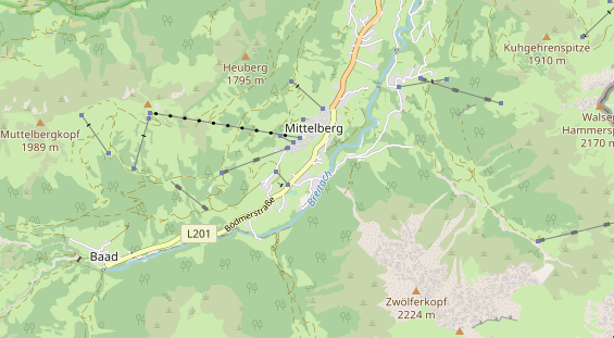 Unterkunft auf Karte