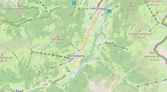 Unterkunft auf Karte