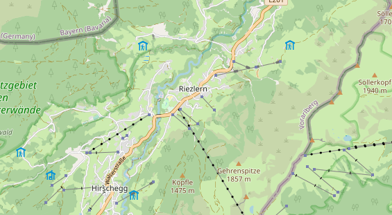 Unterkunft auf Karte