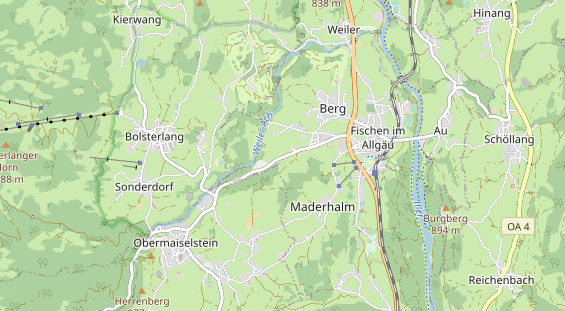 Unterkunft auf Karte